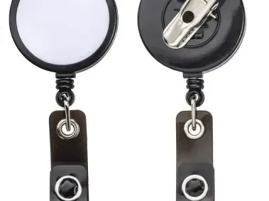 White Face Retractable Id Badge Reel — view 5