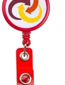 White Face Retractable Id Badge Reel — view 6