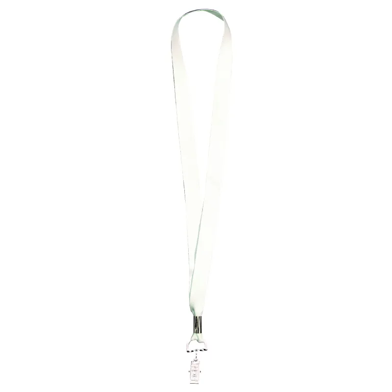 White Lanyard with Full Color Imprint — view 3