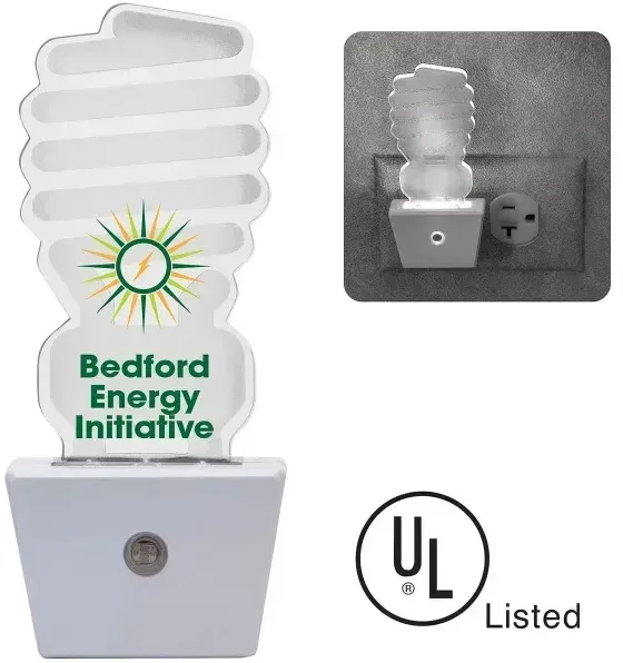Imprinted White LED Nightlight — view 5