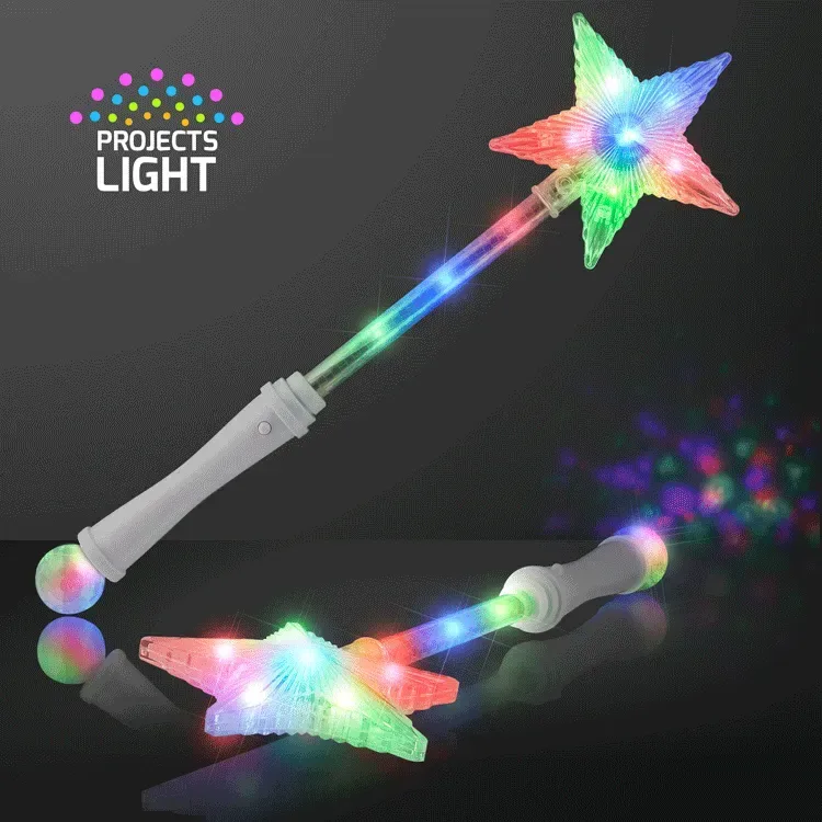 White LED Super Star Wands — view 3
