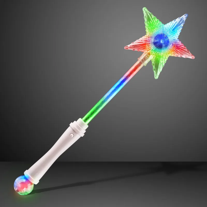 White LED Super Star Wands — view 5