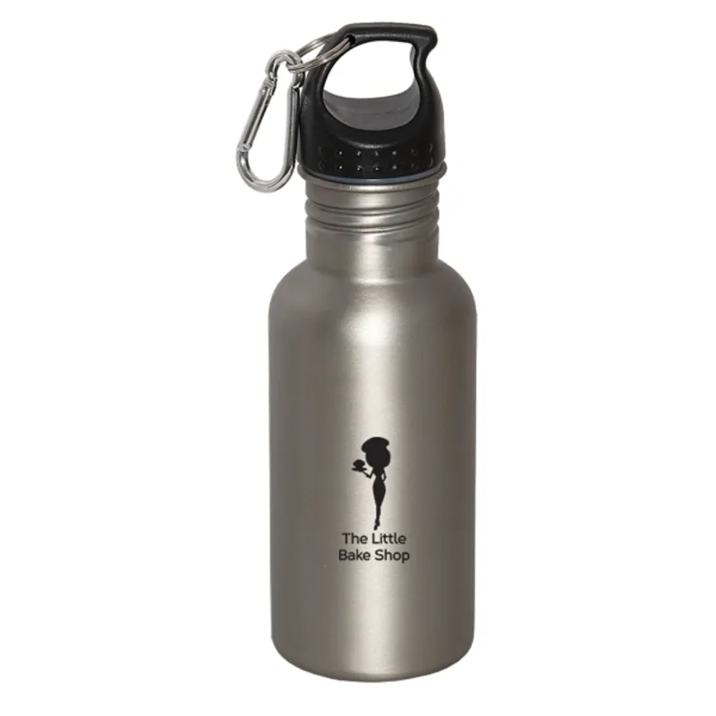 Wide Mouth 500 Ml (17 Fl. Oz.) Stainless Steel Water Bottle — view 4