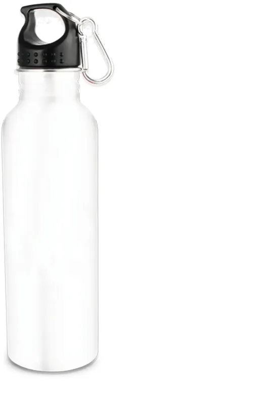 25oz Wide Mouth Stainless Steel Carabiner Water Bottle — view 10