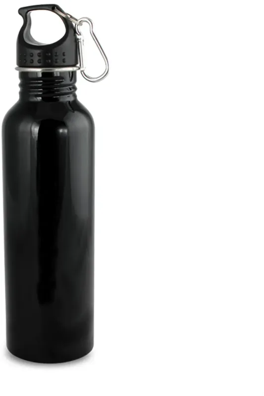 25oz Wide Mouth Stainless Steel Carabiner Water Bottle — view 6