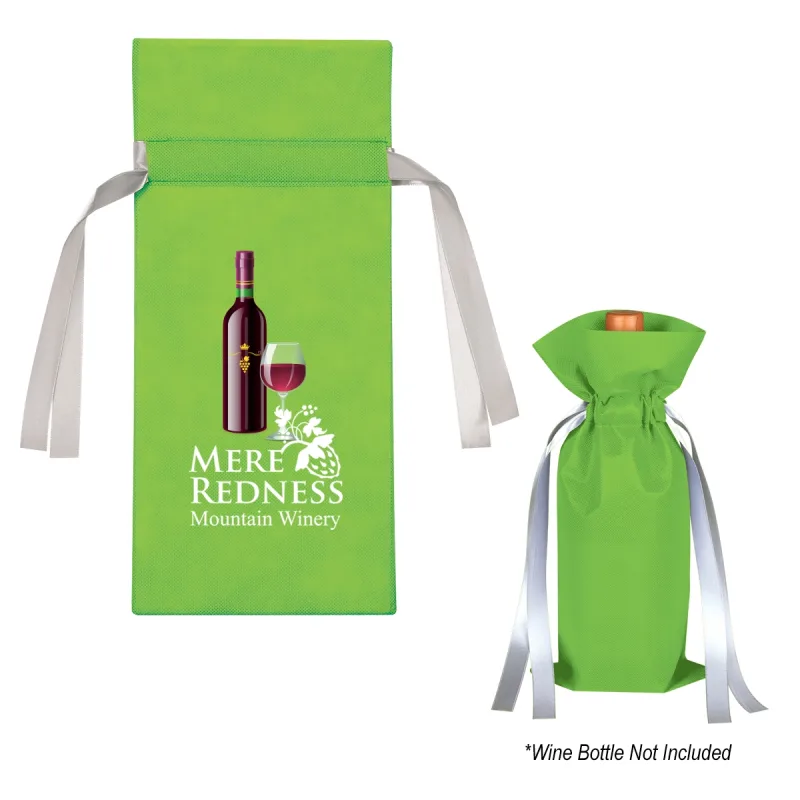 Wine Bottle Non-Woven Gift Bag — view 2