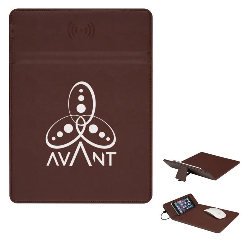 Wireless Charging Mouse Pad With Phone Stand — view 2