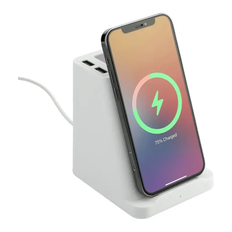 Custom Wireless Charging Pen Holder with Dual Outputs - 5W — view 4