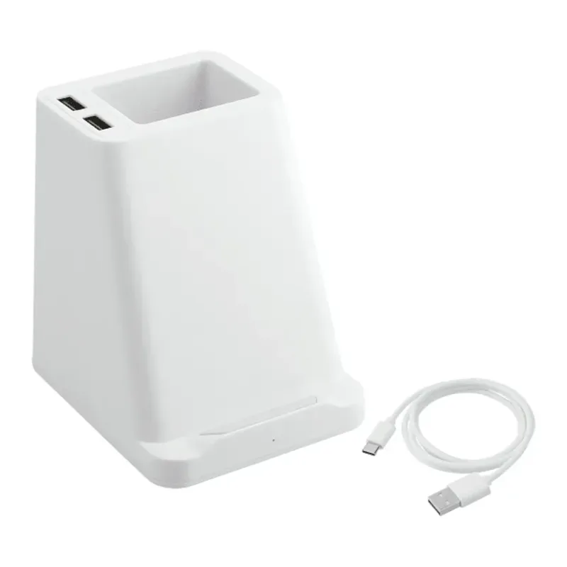 Custom Wireless Charging Pen Holder with Dual Outputs - 5W — view 7