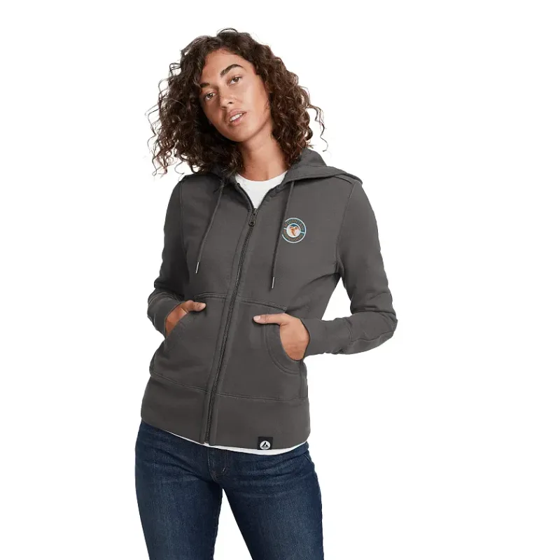 Women's American Giant Classic Full Zip Heavyweight Fleece Hoodie — view 8