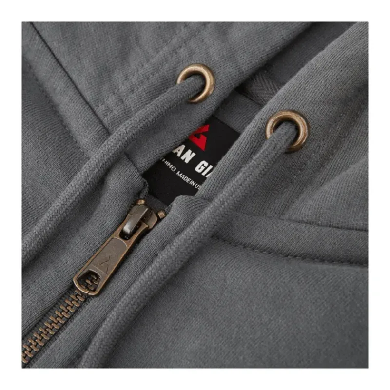 Women's American Giant Classic Full Zip Heavyweight Fleece Hoodie — view 13