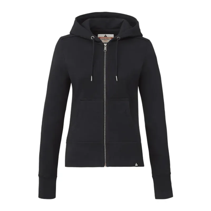 Women's American Giant Classic Full Zip Heavyweight Fleece Hoodie — view 3