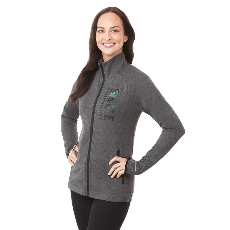 Personalized Women's Eco Knit Full Zip Performance Jacket — view 9