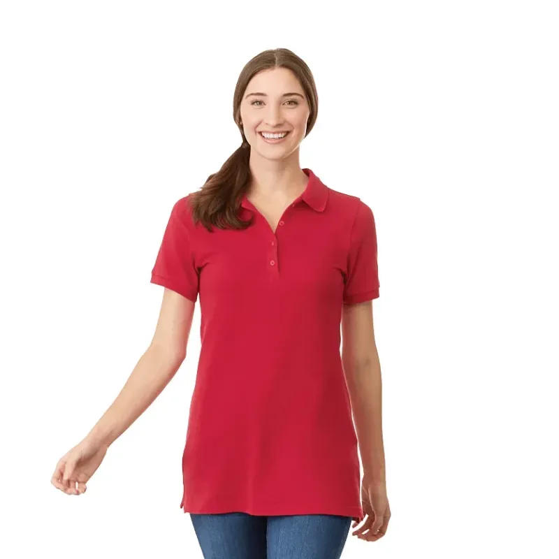 Custom Belmont Pique Polo Shirt for Women — view 9