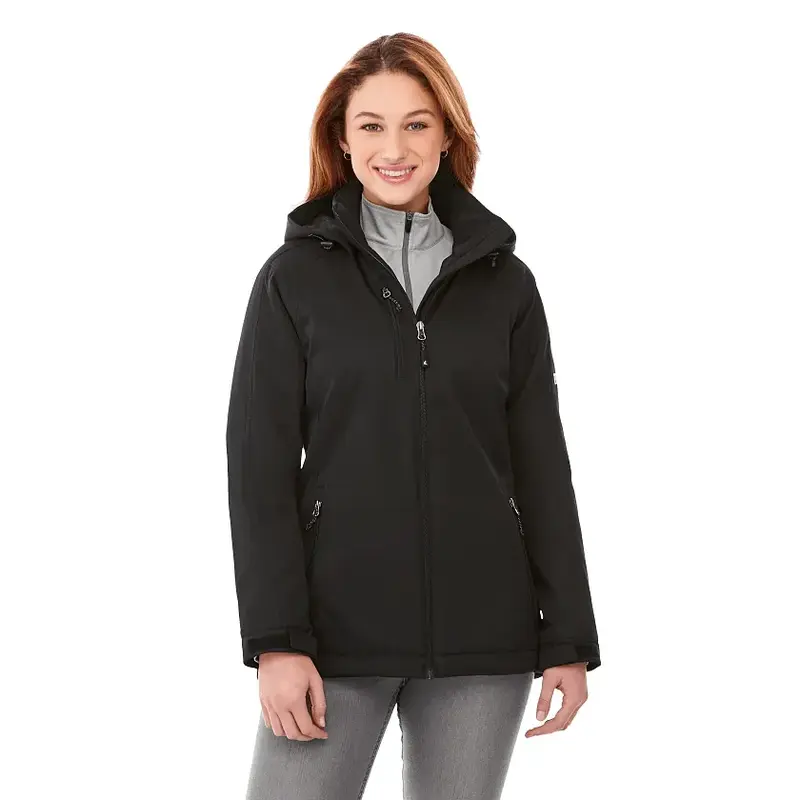 Custom Women's Bryce Insulated Softshell Logo Jacket with Hood