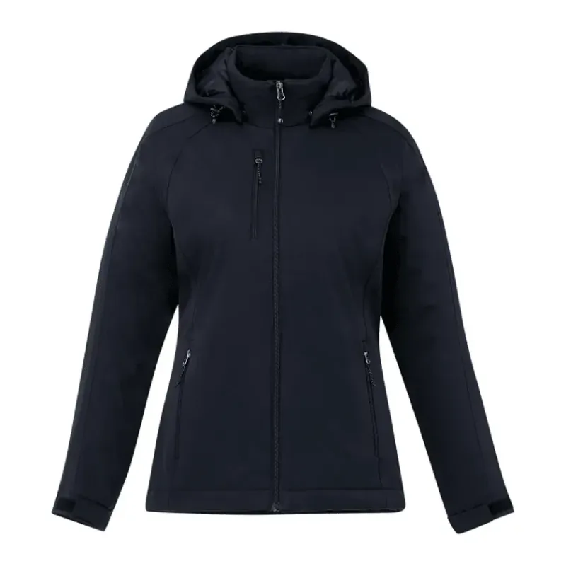 Custom Women's Bryce Insulated Softshell Logo Jacket with Hood — view 10