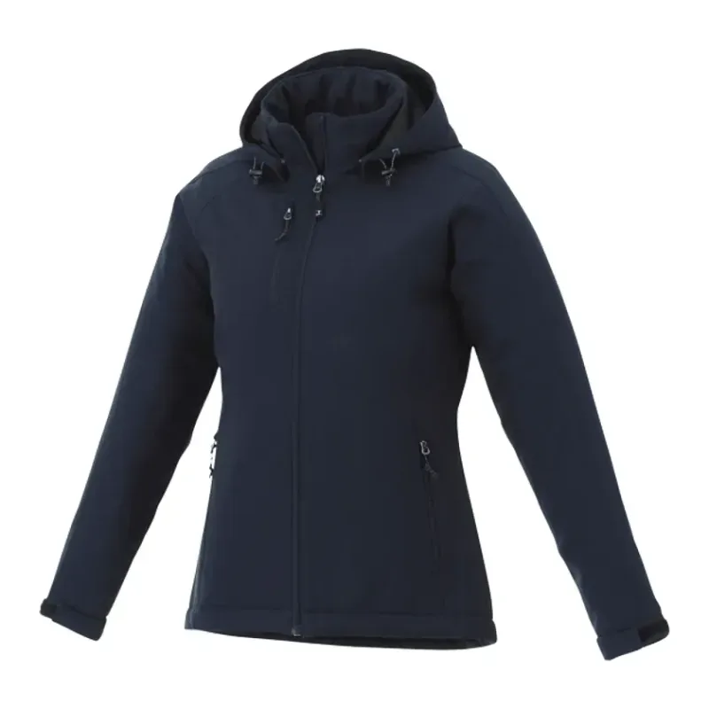 Custom Women's Bryce Insulated Softshell Logo Jacket with Hood — view 12