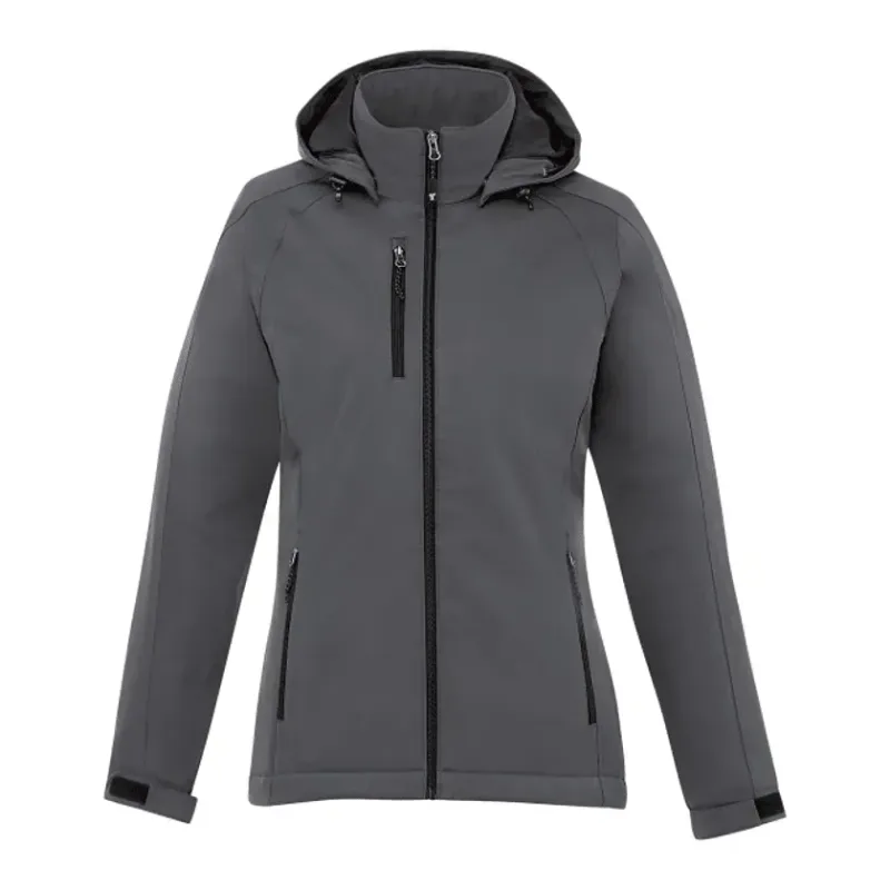 Custom Women's Bryce Insulated Softshell Logo Jacket with Hood — view 15