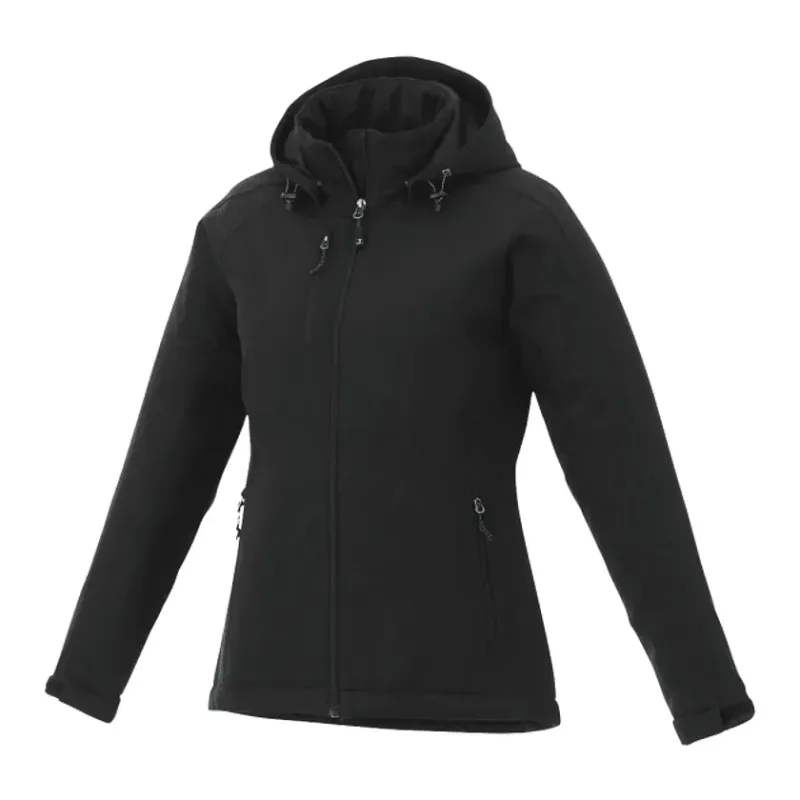 Custom Women's Bryce Insulated Softshell Logo Jacket with Hood — view 3
