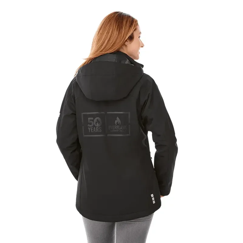 Custom Women's Bryce Insulated Softshell Logo Jacket with Hood — view 5