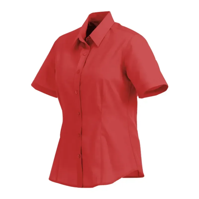 Custom Colter Short Sleeve Button Up Women's Shirt — view 10