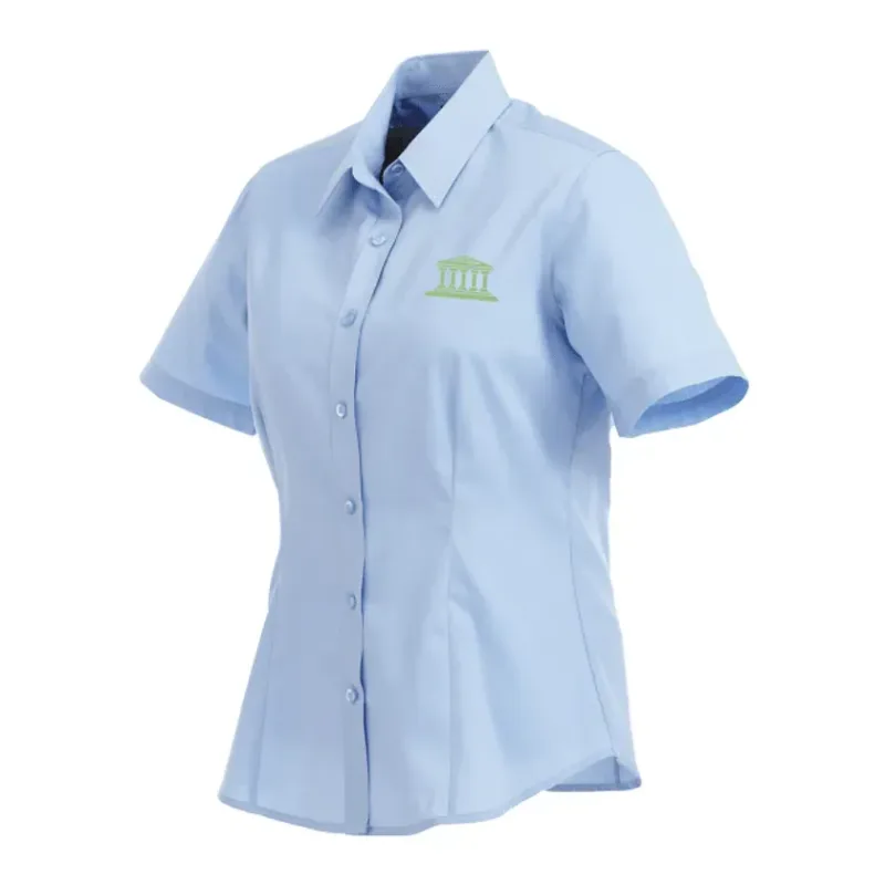Custom Colter Short Sleeve Button Up Women's Shirt — view 16