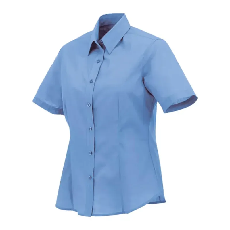 Custom Colter Short Sleeve Button Up Women's Shirt — view 19