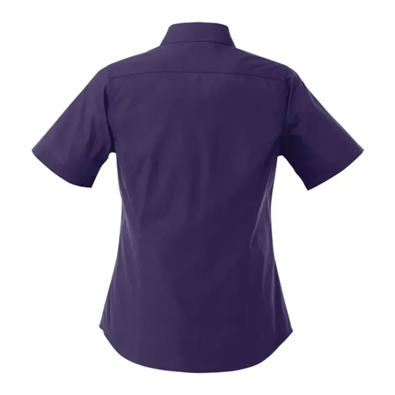 Custom Colter Short Sleeve Button Up Women's Shirt — view 2