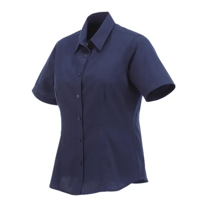 Custom Colter Short Sleeve Button Up Women's Shirt — view 21