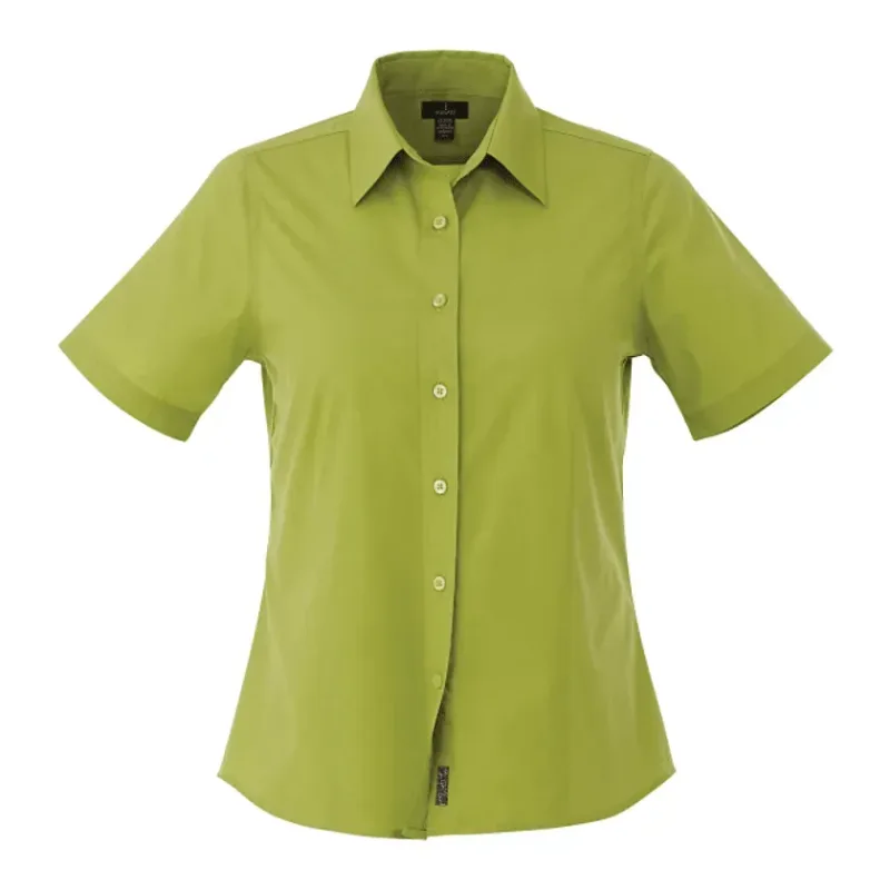 Custom Colter Short Sleeve Button Up Women's Shirt — view 23
