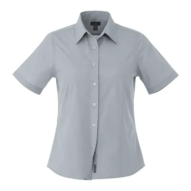 Custom Colter Short Sleeve Button Up Women's Shirt — view 25