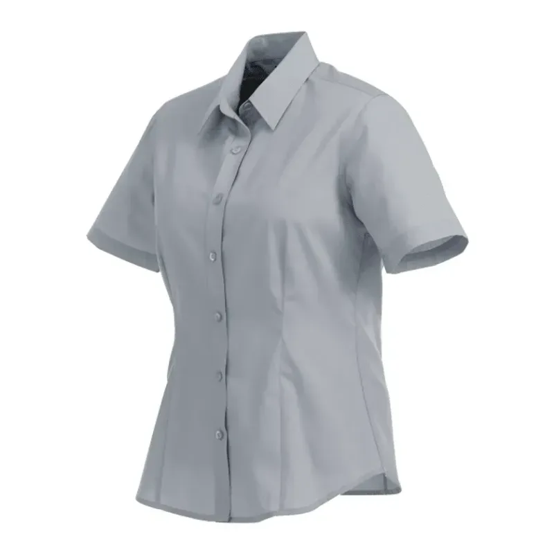 Custom Colter Short Sleeve Button Up Women's Shirt — view 26