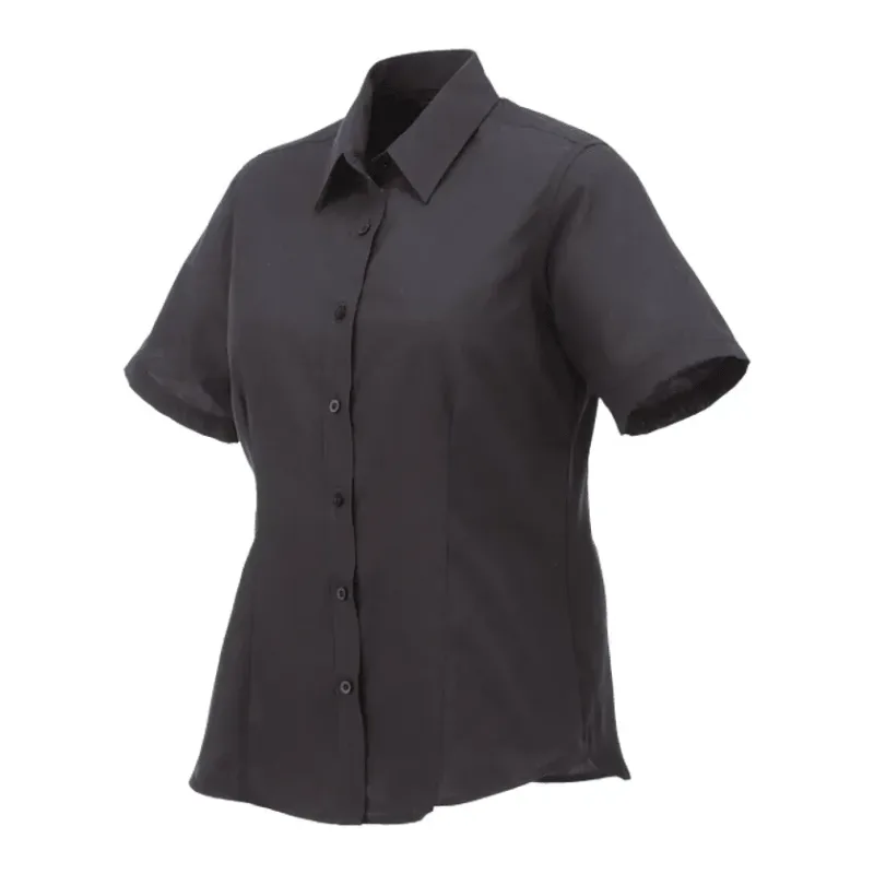 Custom Colter Short Sleeve Button Up Women's Shirt — view 28