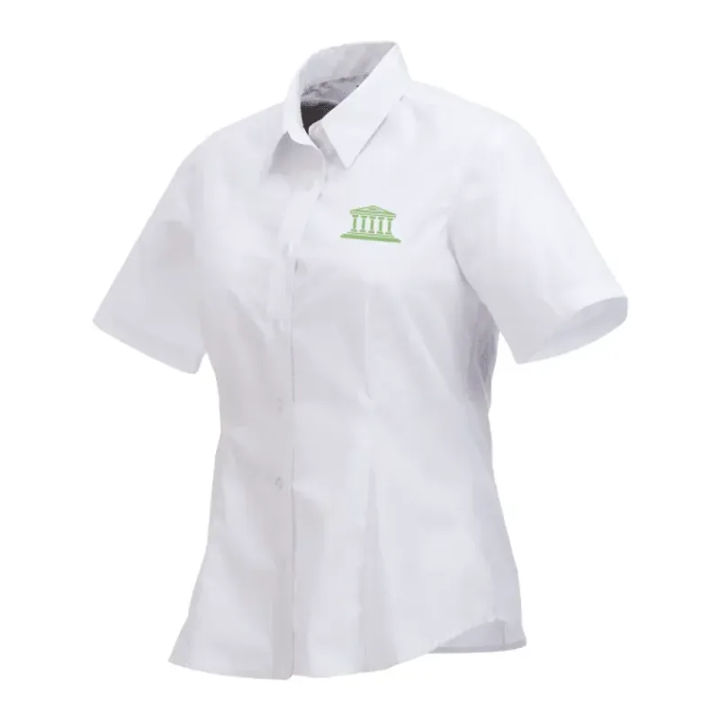 Custom Colter Short Sleeve Button Up Women's Shirt — view 5