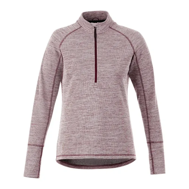 Customized Women's Performance Knit Half Zip - Thumb Holes Included — view 3