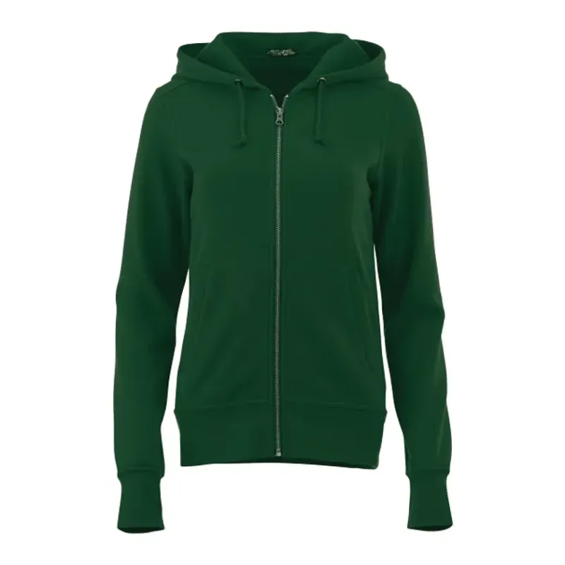 Custom Women's Fleece Full Zip Hoody - Cypress — view 18