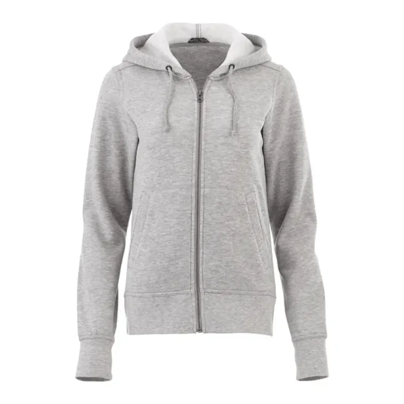 Custom Women's Fleece Full Zip Hoody - Cypress — view 20