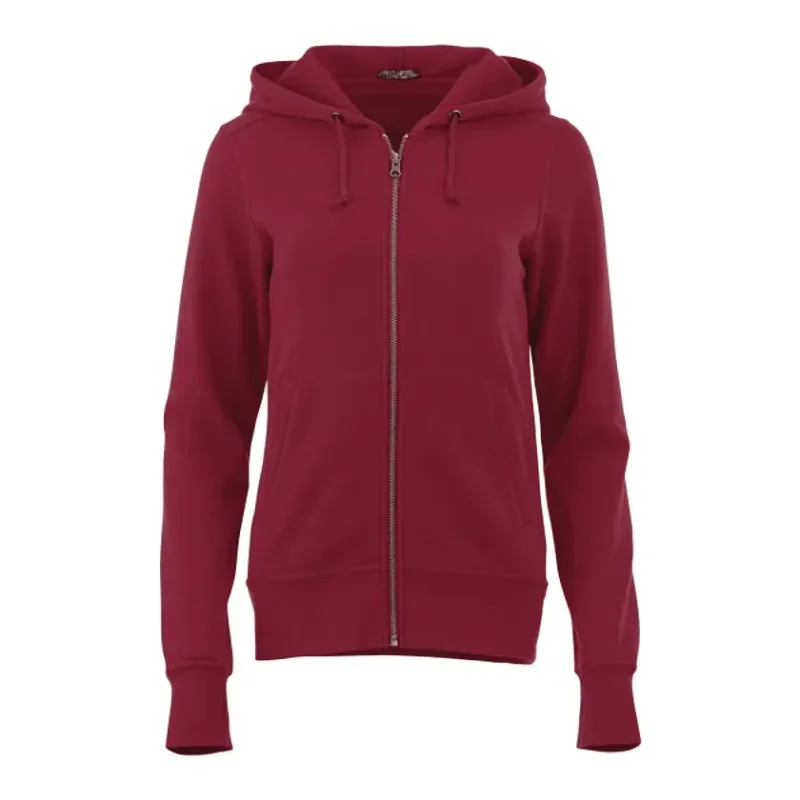 Custom Women's Fleece Full Zip Hoody - Cypress — view 7