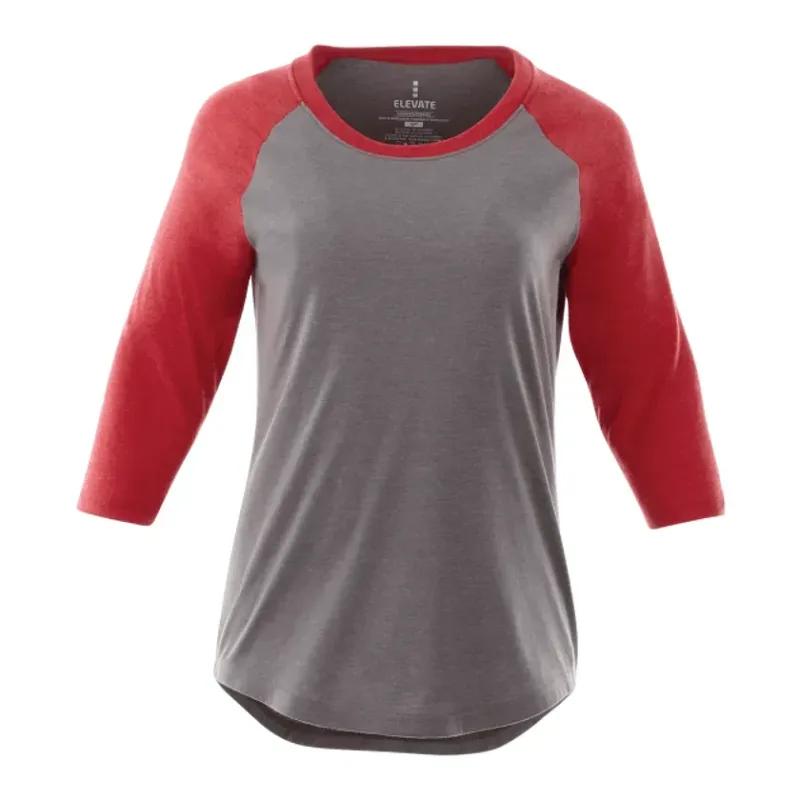 Custom Women's Dakota Three Quarter Raglan Tee — view 12