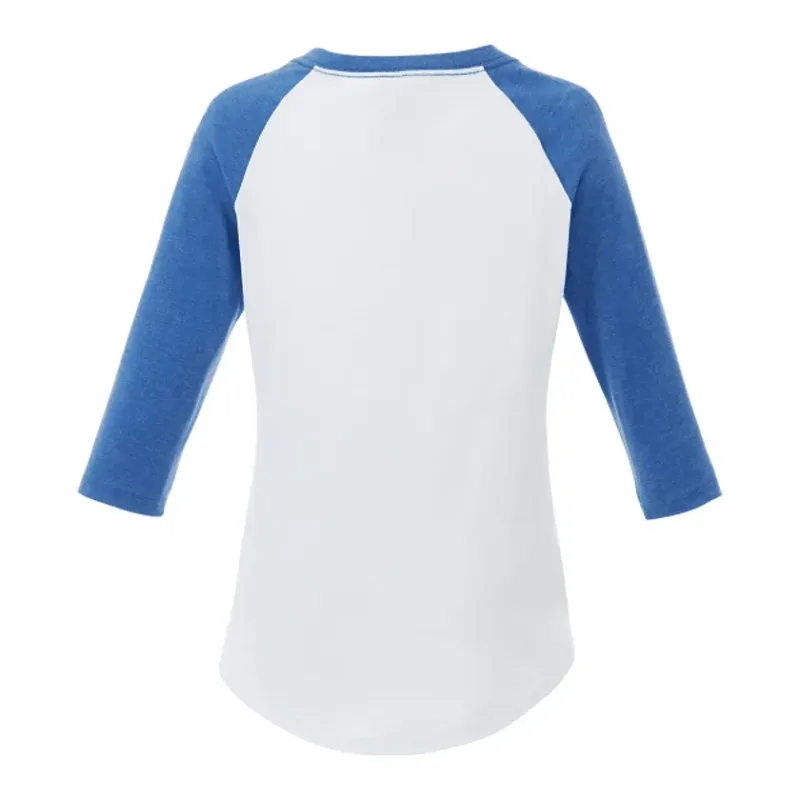 Custom Women's Dakota Three Quarter Raglan Tee — view 15