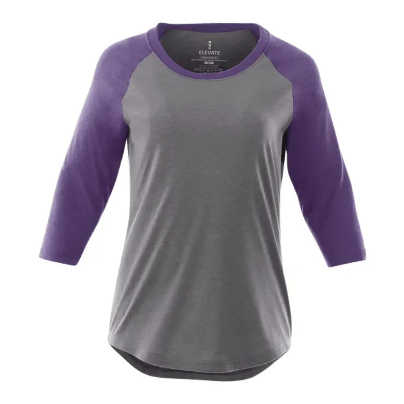 Custom Women's Dakota Three Quarter Raglan Tee — view 19