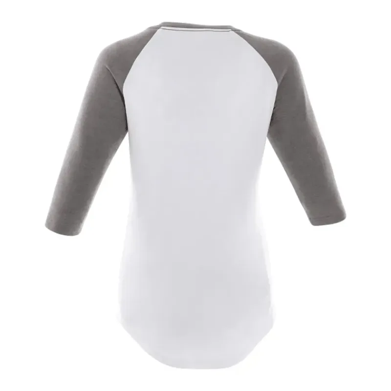 Custom Women's Dakota Three Quarter Raglan Tee — view 24
