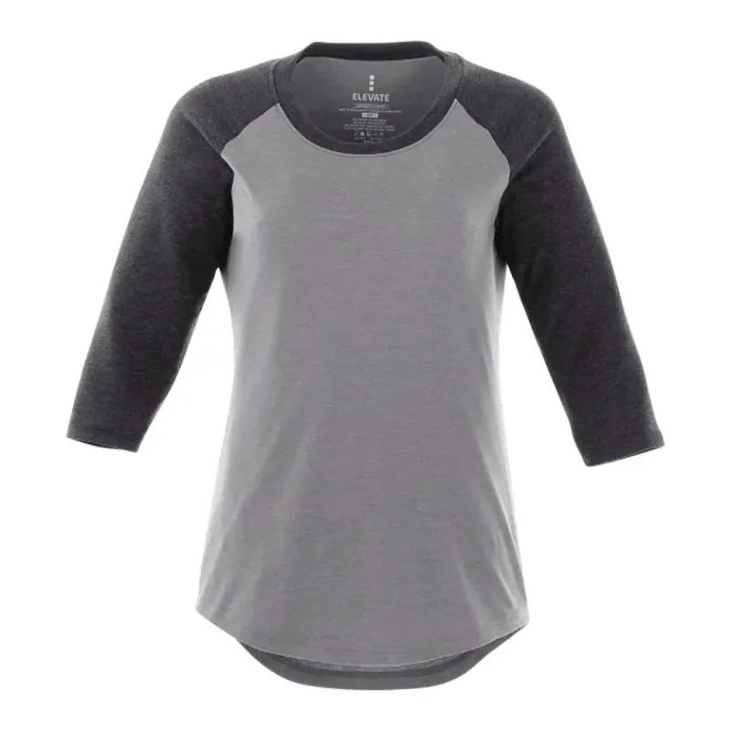 Custom Women's Dakota Three Quarter Raglan Tee — view 28