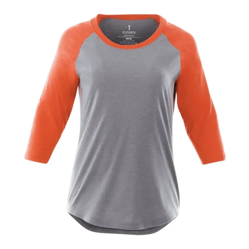 Custom Women's Dakota Three Quarter Raglan Tee — view 6