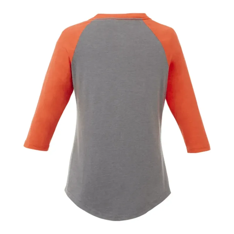 Custom Women's Dakota Three Quarter Raglan Tee — view 7