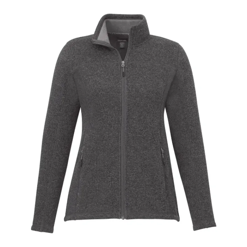 Custom Women's Darnell Full Zip Eco-Knit Sweater — view 13