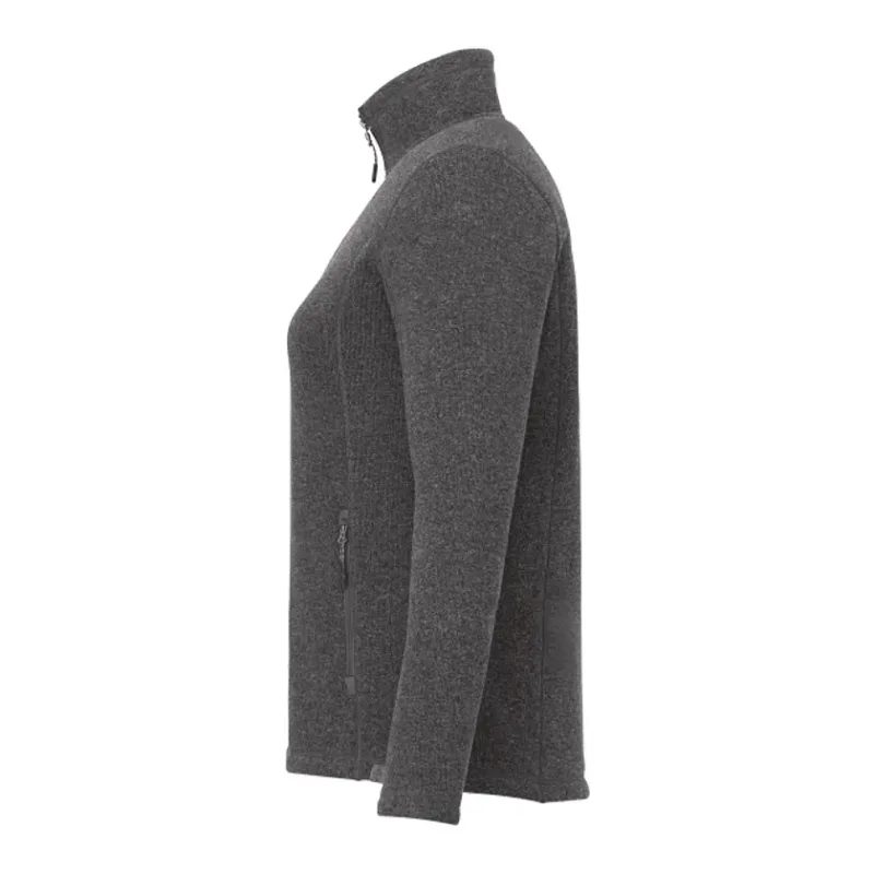 Custom Women's Darnell Full Zip Eco-Knit Sweater — view 14