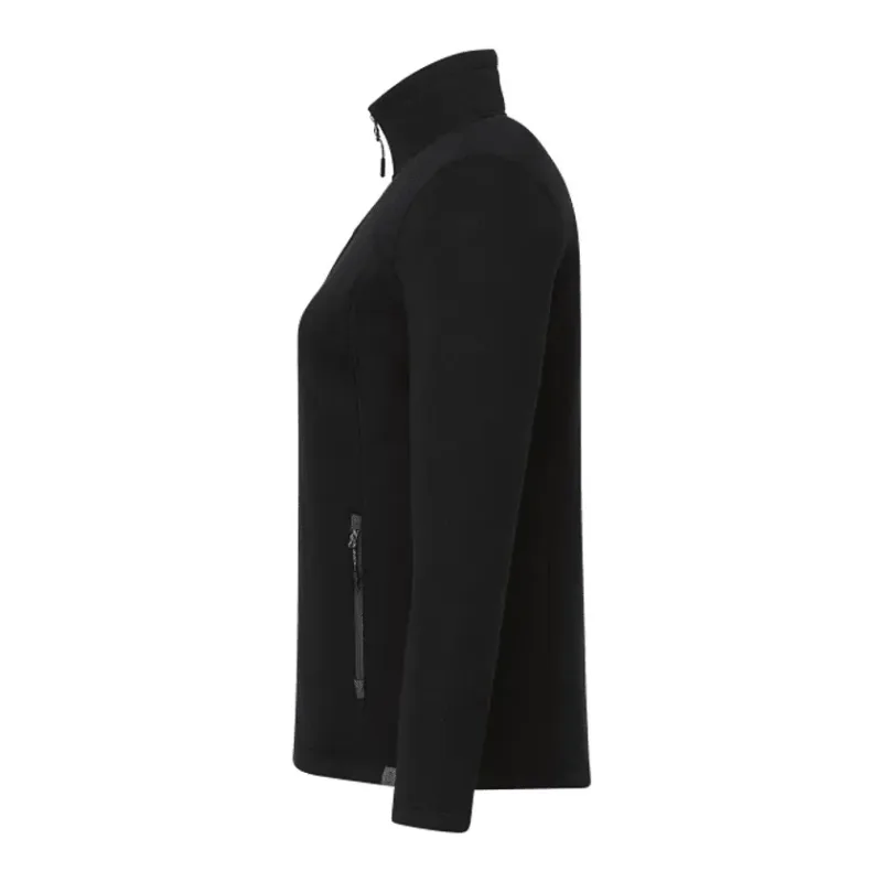 Custom Women's Darnell Full Zip Eco-Knit Sweater — view 3