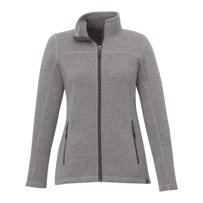 Custom Women's Darnell Full Zip Eco-Knit Sweater — view 5