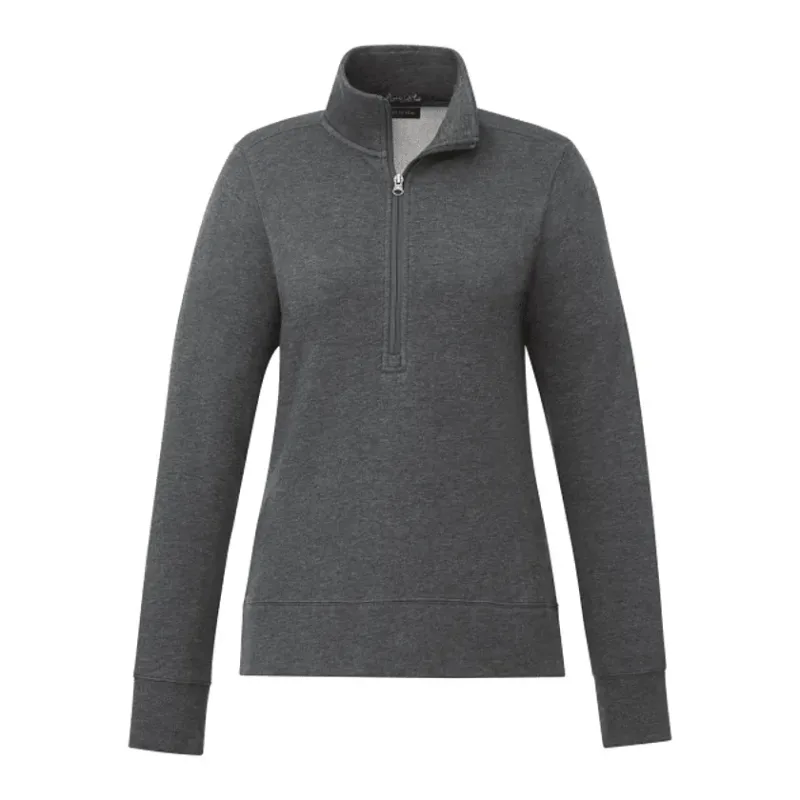 Custom Women's Dayton Classic Fleece Half Zip Pullover — view 3